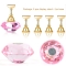 1 Set Magnetic Alloy Nail Clip Exercise Display Stand Acrylic Crystal Practice Nail Tip Salon DIY