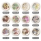1 box 50pcs Nail Art Color Mixed Wood Pulp Stickers Flowers Letters Numbers Cartoon