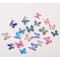 10 Pcs/pack Nail Rhinestone Decoration Three dimensional Butterfly Resin Material Blue Pink Resin