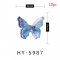 10 Pcs/pack Nail Rhinestone Decoration Three dimensional Butterfly Resin Material Blue Pink Resin