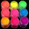 10ML Super Bright Nail Polish Fluorescent Powder No Light At Night color nail acrylic powder