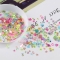 10g/bag 3 6mm Golden Rouge Nail Nail Sequins Five pointed Star Hollow Peach Heart Nail Glitter Get Polished