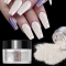 12 Bottles Silver White Nail Powder Sequins Pearlescent Gradient Glitter Silver Sequins Mixed Flakes