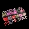 12 Grids Red and Pink Mixed Color Love Soft Pottery Nail Patch Set Valentine Day Style UV Gel Polish