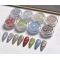 1BOX Nail Art Colorful Diamond Powder, Silver Red Nail Art Glitter Sequins changeable Colors In Strong Light