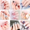 24pc/set Cartoon Strawberry Fruit Manicure Fake Nails Full Coverage Nail Patch Wearable and Reusable Decorative Nail Patch