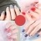 24pc/set Cartoon Strawberry Fruit Manicure Fake Nails Full Coverage Nail Patch Wearable and Reusable Decorative Nail Patch