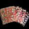 30pcs 3D Bronzing Nail Sticker Flower Love Fruit Cake Red Lips Valentine's Day Style DIY