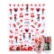 9pcs Valentine's Day Nail Art Stickers Romantic Kiss Love Heart 3D Water Transfer Stickers DIY