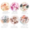 Autumn Style Sticker For Nail Watercolor Flower Maple Leaf Rose Tree Water Transfer Nail Applique