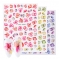 Autumn Style Sticker For Nail Watercolor Flower Maple Leaf Rose Tree Water Transfer Nail Applique