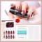 Gradient Ice Transparent Wearing Fake Nails Full Coverage Nail Extension Nail Decoration Free 4 Sets of Tools