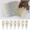 Holographic Laser Butterfly Nail Stickers Simulation Bronzing 3D Three dimensional Gel Polish Nail Decal