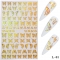 Holographic Laser Butterfly Nail Stickers Simulation Bronzing 3D Three dimensional Gel Polish Nail Decal