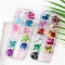 Holographic nail glitter stickers Butterfly Maple leaf mixed