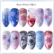 Nail Art Stickers Pure White Color Snowflake Nail Stickers Christmas style Decals Watermark Stickers