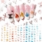 Nail Foil Paper Star Transfer Paper Gel Polish Smudge Applique Flame Butterfly Floral Valentine Style