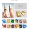 New Japanese Nail Art Gold Foil 12 Color Boxed Thin Gold and Silver Foil Fragments DIY Decoration Tin Foil