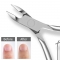Stainless Steel Nail Scissors Professional Dead skin Scissors Double Arc Buckle Cuticle Knife