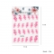 Three dimensional Relief Style Flower Series Mixed Nail Stickers Red Yellow Ultra thin 5D Adhesive